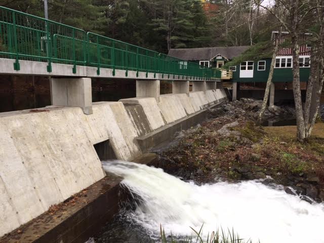 Below the Lake Fairlee Dam after Renovations